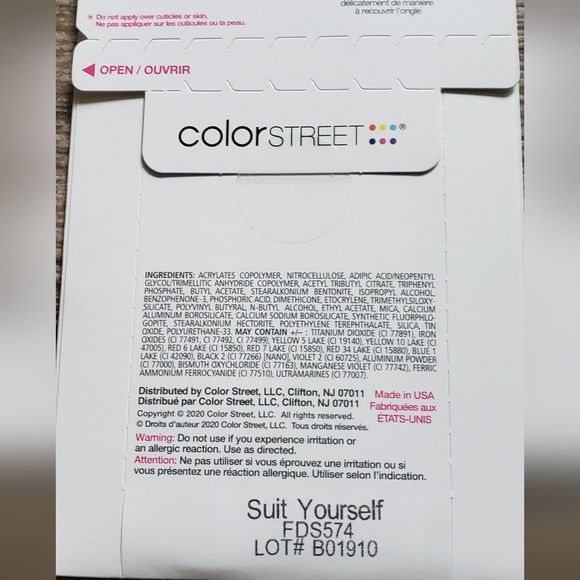 New and sealed Color Street Suit Yourself - Picture 3 of 4